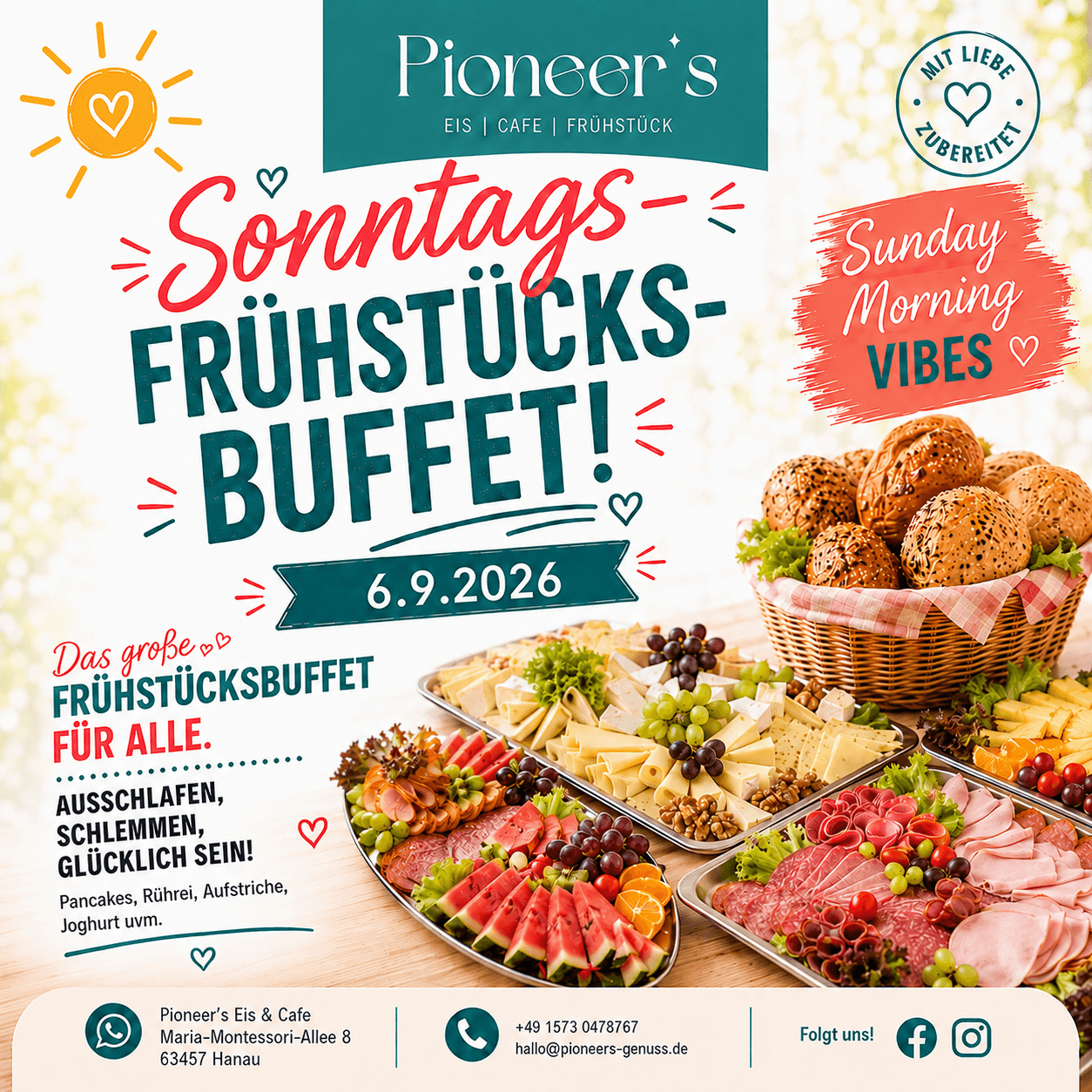 Frühstückbuffet 6.9.2026