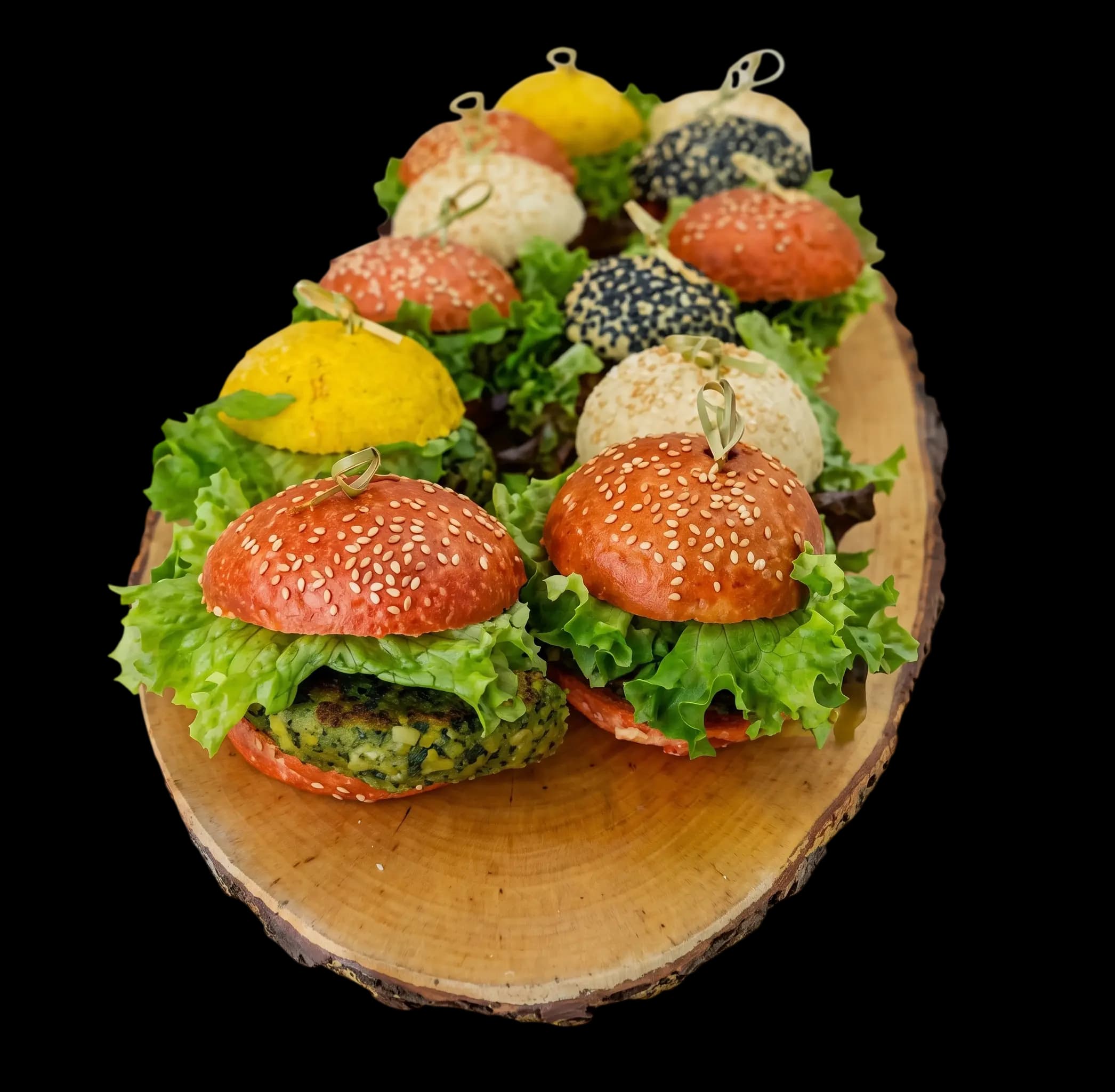 Mini Burger mit Gemüsepattie