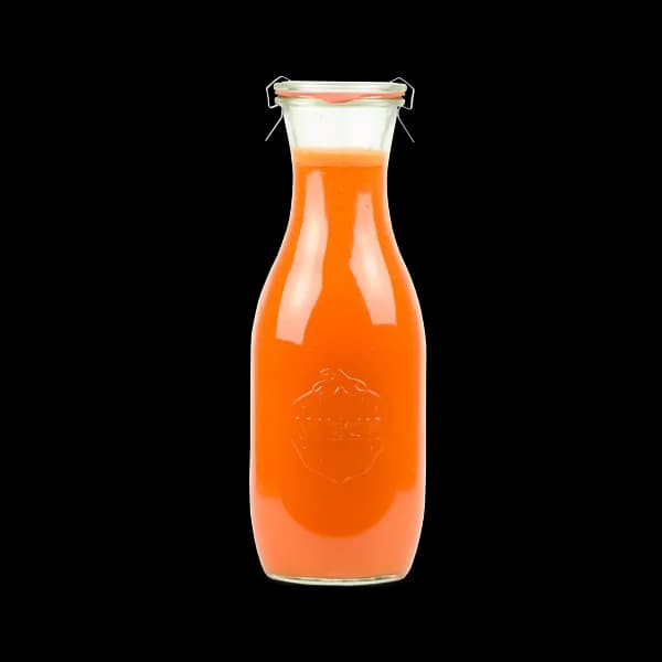 Karottensaft im 1-Liter-Weckglas