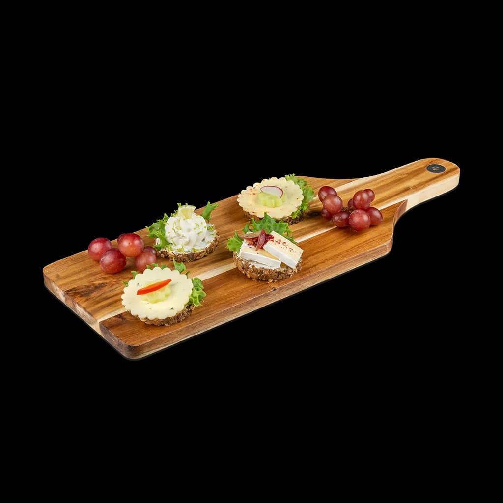 Canapés vegetarisch belegt auf Bio-Brot