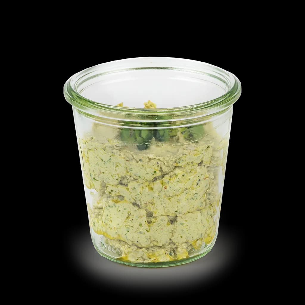 Frischkäse-Pesto grün im Weckglas