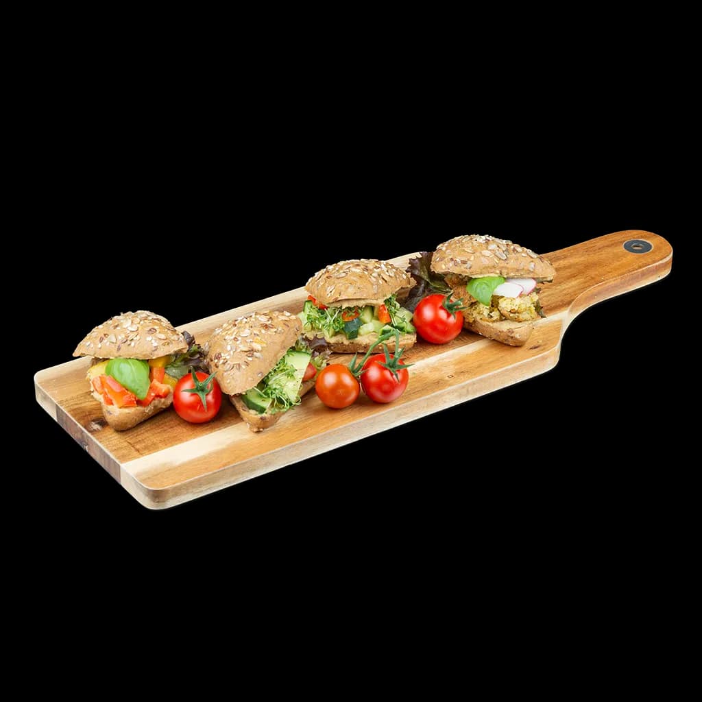 Glutenfreie Brötchen vegan belegt