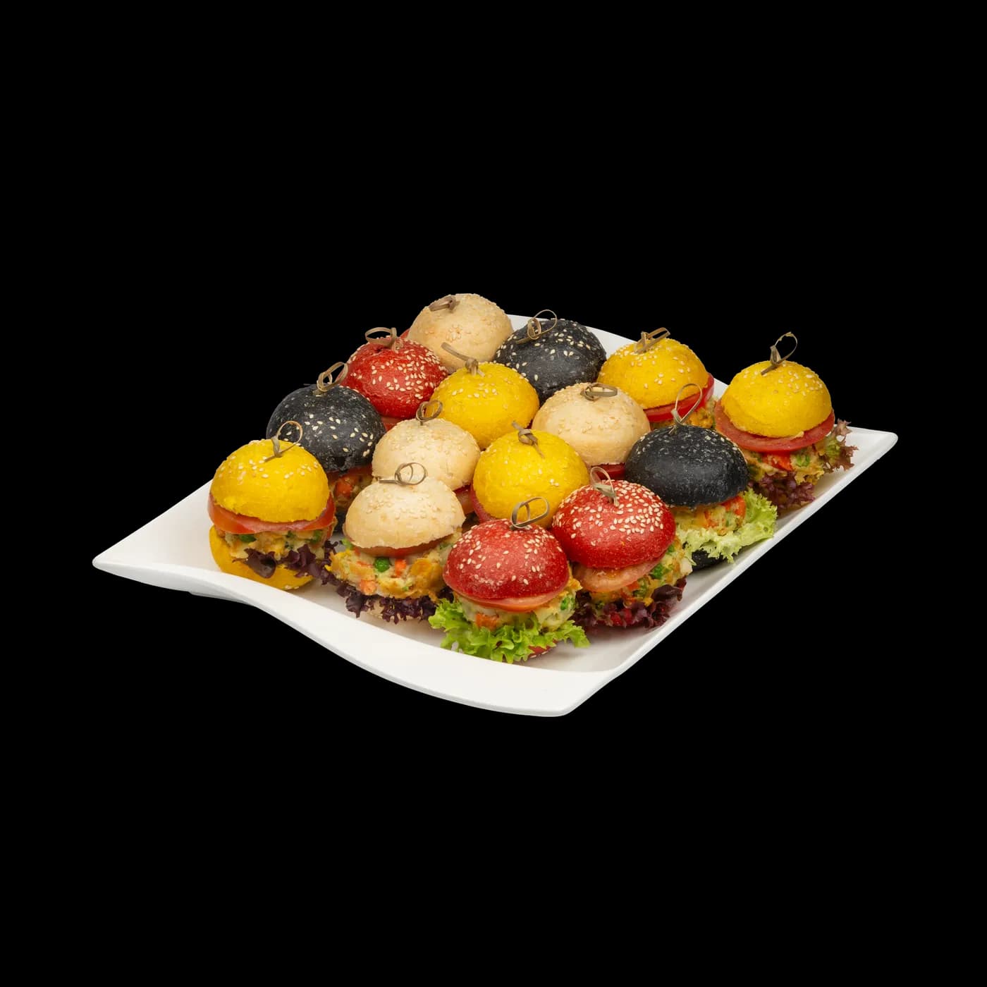 Mini Burger mit Gemüsepattie