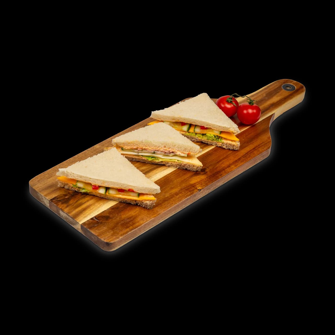 Sandwich-Ecken vegan belegt