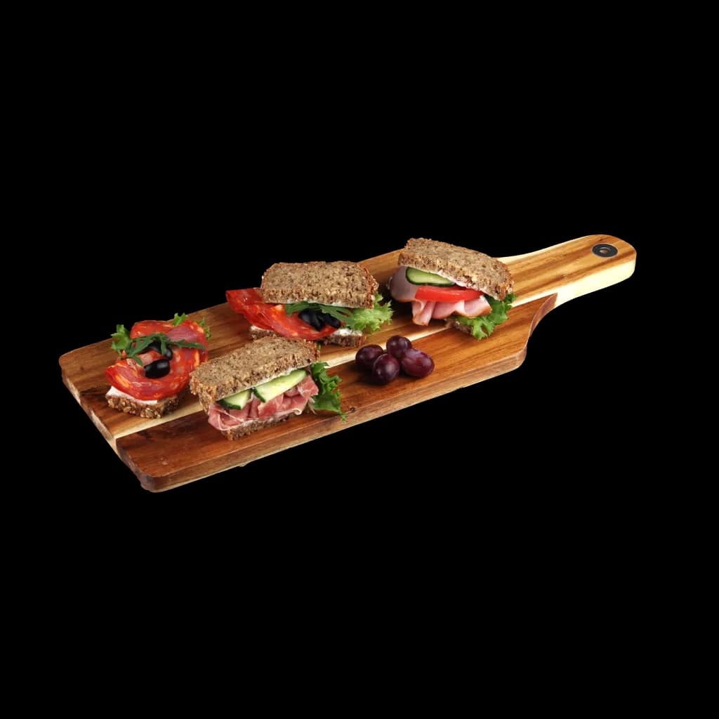Stullen mit Fleisch belegt