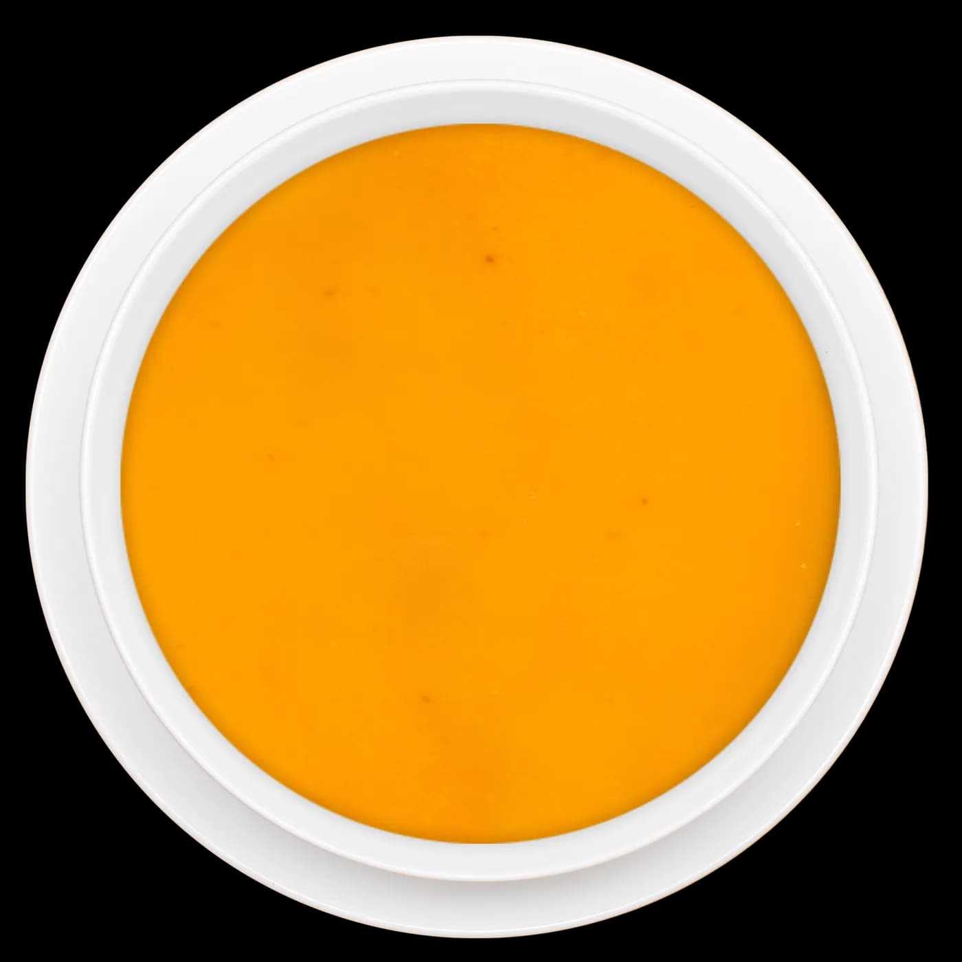 Vegetarische Suppe in weißer Schale