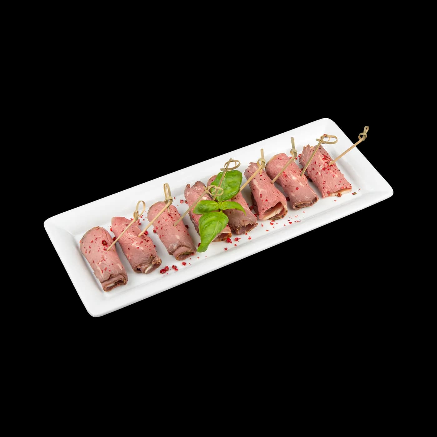 Vitello-Tonato-Röllchen am Spieß