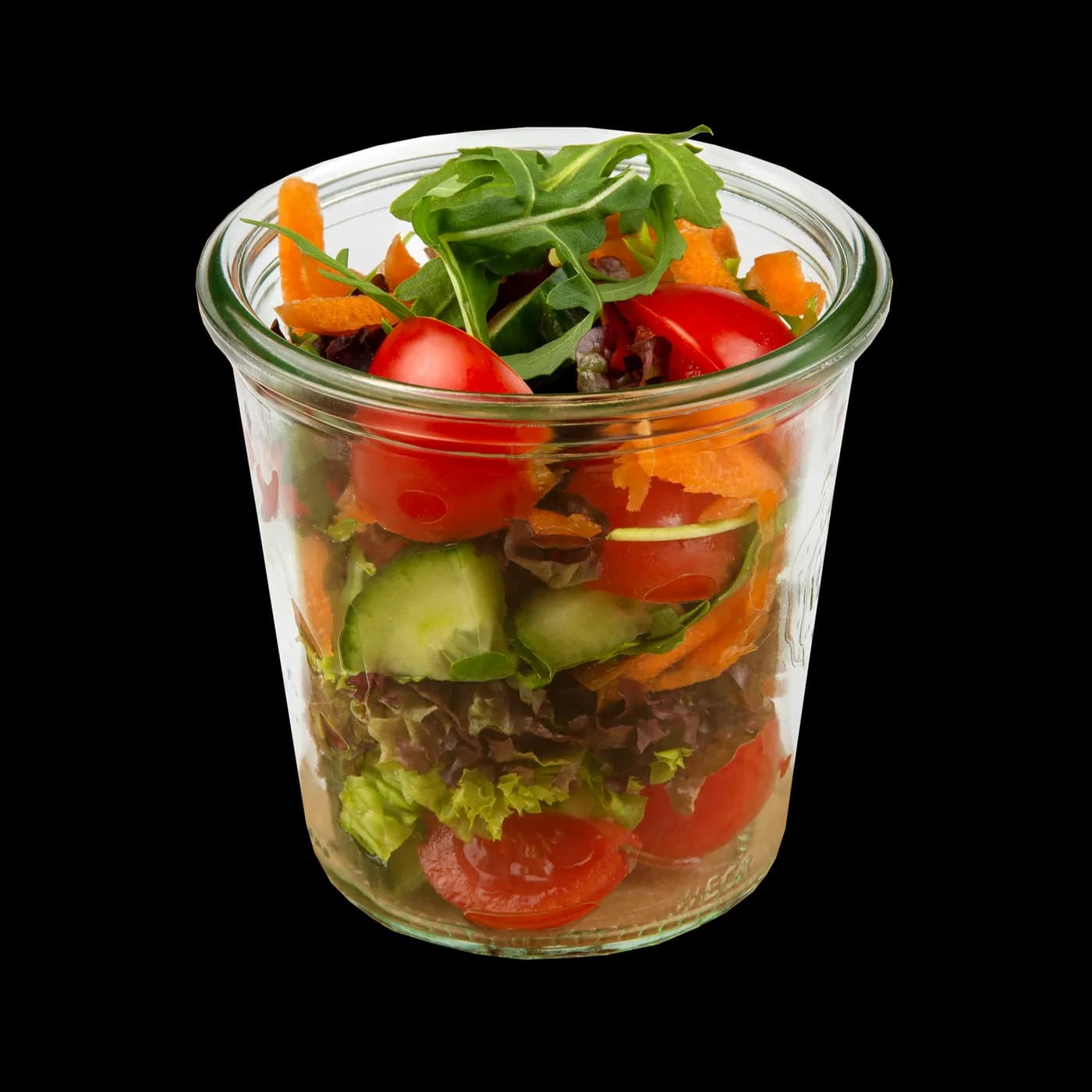 Nordisch by Nature Salat im Weckglas mit Lachs und Dill